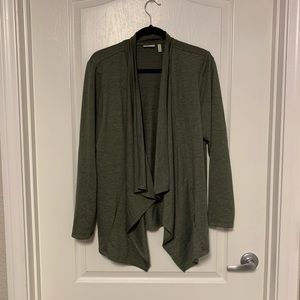 LOGO Lori Goldstein Lounge Waterfall Duster Top